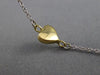 ESTATE LONG TIFFANY & CO. 18K WHITE & YELLOW GOLD FLOATING HEART BRACELET #23095
