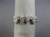 WIDE 1.53CT DIAMOND 18KT WHITE GOLD 3D SQUARE ETERNITY WEDDING ANNIVERSARY RING