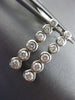 ESTATE 1.0CT DIAMOND 14KT WHITE GOLD SIX STONE GRADUATING BEZEL ETOILE EARRINGS