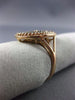 WIDE .97CT WHITE & CHOCOLATE FANCY DIAMOND 14KT ROSE GOLD HALO OVAL CLUSTER RING