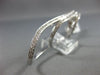 ESTATE LARGE 1.35CT ROUND DIAMOND 14KT WHITE GOLD 3D MULTI WAVE FULL HAND RING