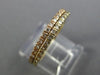 ESTATE .36CT DIAMOND 18KT YELLOW & ROSE GOLD SEMI ETERNITY DOUBLE STACKABLE RING