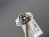 ANTIQUE LARGE GIA .90CT DIAMOND 18KT WHITE GOLD FILIGREE ENGAGEMENT RING #23707