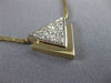 ESTATE .40CT DIAMOND 14KT TWO TONE GOLD CLASSIC DOUBLE TRIANGLE NECKLACE #25658