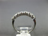 ESTATE .88CT DIAMOND 14K WHITE GOLD CLASSIC SEVEN STONE ANNIVERSARY RING #18945