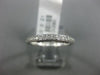 ESTATE .21CT DIAMOND 14KT WHITE GOLD 3D SEMI ETERNITY WEDDING ANNIVERSARY RING