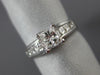 ESTATE 1.78CT PRINCESS DIAMOND PLATINUM 3D LUCIDA ENGAGEMENT RING #19559
