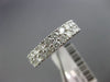 ESTATE 1.50CT ROUND CUT DIAMOND 14KT WHITE GOLD 2 ROW WEDDING ANNIVERSARY RING