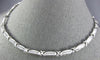 ESTATE 1.0CT DIAMOND 14KT WHITE GOLD CLASSIC PRINCESS INVISIBLE X LOVE NECKLACE