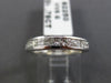 ESTATE .78CT DIAMOND 14KT WHITE GOLD 3D CLASSIC CHANNEL WEDDING RING BAND #1338