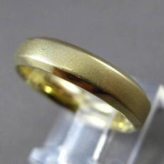 ESTATE 14KT YELLOW GOLD MATTE & SHINY COMFORT FIT WEDDING BAND RING 4.5mm #2344