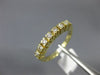 ESTATE .30CT DIAMOND 14K YELLOW GOLD 3D SEVEN STONE PRONG ANNIVERSARY RING #6431