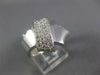 ANTIQUE .46CT DIAMOND 14KT WHITE GOLD CLASSIC PAVE LOVE KNOT COCKTAIL RING #1333