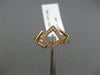 ESTATE .10CT DIAMOND 14KT ROSE GOLD 3D SQUARE LOVE KNOT PAST PRESENT FUTURE RING