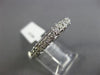 ESTATE 1.0CT DIAMOND 14KT WHITE GOLD FILIGREE ETERNITY WEDDING ANNIVERSARY RING