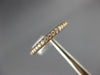 ESTATE .18CT DIAMOND 14KT ROSE GOLD SHARED PRONG SEMI ETERNITY ANNIVERSARY RING