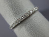 ESTATE .35CT DIAMOND 18KT WHITE GOLD 14 STONE SEMI ETERNITY ANNIVERSARY RING