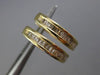 ESTATE .52CT DIAMOND 14KT YELLOW GOLD 3D CLASSIC BAGUETTE HUGGIE EARRINGS 2.5mm