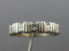 ESTATE .72CT DIAMOND 14KT WHITE GOLD 3D CHANNEL PRINCESS ANNIVERSARY RING #1796