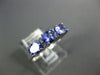 1.05CT DIAMOND & AAA TANZANITE 14KT WHITE GOLD 3D OVAL & ROUND ANNIVERSARY RING