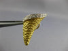 ESTATE LARGE .52CT DIAMOND 18K 2 TONE GOLD HANDCRAFTED CONE FUN CLIP ON EARRINGS