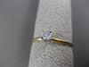 ESTATE .15CT DIAMOND 14KT TWO TONE GOLD CLASSIC SOLITAIRE FRIENDSHIP RING #23779