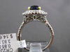 ESTATE 4.78CT DIAMOND GIA SAPPHIRE 18KT WHITE GOLD OVAL INFINITY ENGAGEMENT RING