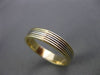 ESTATE WIDE 14KT TWO TONE GOLD MULTIPLE ROW WEDDING ANNIVERSARY RING 4mm #23597