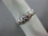 ESTATE .42CT ROUND DIAMOND 14K WHITE GOLD 3D WEDDING ANNIVERSARY RING BAND #2281