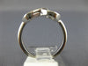 ESTATE .15CT DIAMOND 18KT WHITE GOLD 3D CLASSIC LOVE KNOT BELT FUN RING
