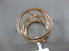 ESTATE .96CT DIAMOND 18K ROSE GOLD 3D CLASSIC FILIGREE ETERNITY ANNIVERSARY RING