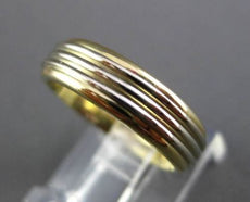 ESTATE WIDE 14KT YELLOW GOLD MULTIPLE ROW WEDDING ANNIVERSARY RING 5mm #23531