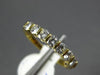 ESTATE .50CT ROUND DIAMOND 18K YELLOW GOLD SEVEN STONE CHANNEL ANNIVERSARY RING