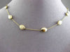 ESTATE 14KT YELLOW GOLD SHINY & MATTE OVAL LINK BY THE YARD NECKLACE BEAUTIFUL