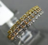 ESTATE .64CT DIAMOND 18K TRI COLOR GOLD OPEN FILIGREE STACKABLE ANNIVERSARY RING