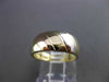 ESTATE 14KT TWO TONE GOLD CLASSIC SLANTED WEDDING ANNIVERSARY RING 7mm #23541