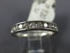 ESTATE .50CT DIAMOND 14K WHITE GOLD 3D SEMI ETERNITY CHANNEL ANNIVERSARY RING