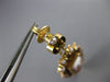 ANTIQUE AAA PEARL & ENAMEL 14KT YELLOW & ROSE GOLD 3D CLIP ON EARRINGS #21682