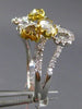 ESTATE WIDE 2.15CT WHITE & FANCY YELLOW DIAMOND 18K TWO TONE GOLD BUTTERFLY RING