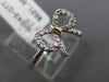 ESTATE .11CT DIAMOND 14K WHITE & YELLOW GOLD OPEN CLASSIC BOW COMPANION FUN RING