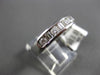 ESTATE .60CTW BAGUETTE & ROUND DIAMOND 14KT WHITE GOLD CHANNEL ANNIVERSARY RING