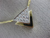 ESTATE .40CT DIAMOND 14KT TWO TONE GOLD CLASSIC DOUBLE TRIANGLE NECKLACE #25658