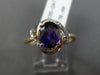 ESTATE 1.36CT DIAMOND & AAA AMETHYST 14K WHITE & ROSE GOLD 3D INFINITY LOVE RING