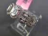 ESTATE LARGE 1.96CT DIAMOND 18KT WHITE GOLD 3D ETERNITY WEDDING ANNIVERSARY RING