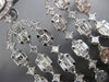 ESTATE LONG 5.31CT DIAMOND 18KT WHITE GOLD 3D CHANDELIER HANGING EARRINGS