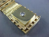 ANTIQUE LARGE PERLE .30CT DIAMOND 14KT YELLOW GOLD TASSEL BRACELET WATCH #24924