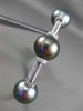 ESTATE LARGE .45CT DIAMOND & AAA TAHITIAN PEARL 18KT WHITE GOLD BANGLE BRACELET
