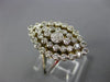 ESTATE LARGE .86CT DIAMOND 18K 2 TONE GOLD 3D FILIGREE MILGRAIN ANNIVERSARY RING