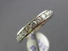 ESTATE .65CT DIAMOND PLATINUM 3D CLASSIC CHANNEL SEMI ETERNITY ANNIVERSARY RING