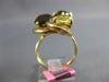ESTATE 9.50CT AAA SMOKY TOPAZ & AAA YELLOW TOPAZ 14K YELLOW GOLD LOVE KNOT RING